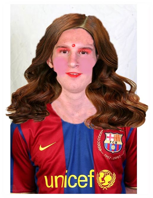 صور مضحكه على فريق برشلونه ميسي Funny pictures on the Barcelona team Messi (15)